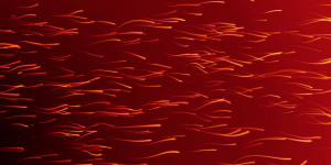 Abstract Embers fire red right yellow 3d motion graphics