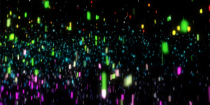 Abstract Rainbow Of Electrons black color down drop rain motion graphics particles