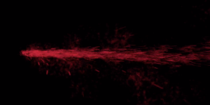 Abstract Red Ambers black dot fire left red motion graphics