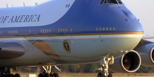 AF1 Upclose airstrip plane seal wheel