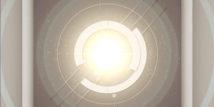 Abstract Clock circle clock movement white yellow motion graphics