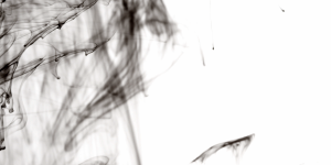Ink background black swirl white
