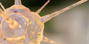 Mine movement rotation spike yellow 3D graphics