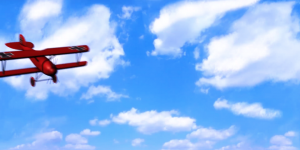 Red Plane cloud plane red Sky wheel