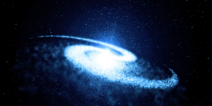 Spiral Galaxy black blue bright galaxy star