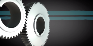 Vertical Gears circle gear line metal spin