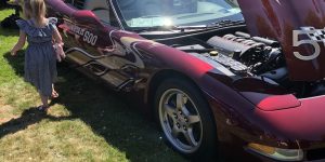 Corvette canopy car grass tree wheel