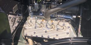 Engine car hood metal motor