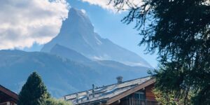 mountains cabin woods trees day time
