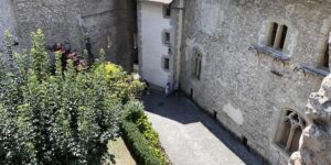 castle courtyard medieval ancient geneva swtizerland