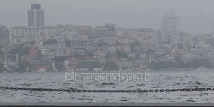 Island Ocean Storm cloud Lightning Thunder water wave
