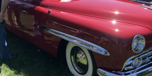 Red Car hood red sign tire