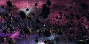 Space Asteroids collision galaxy movement rock star