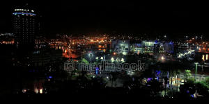 City Night building dark light, Night Thunder