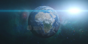 Earth Zoom bright earth Space spin star