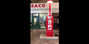 Gas Pump Texaco Ford Gas landscape Museum portrait pump station