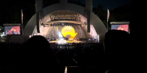 Hollywood,hollywood bowl, concert, lights, crowd, clip 2